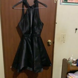 Black homecoming dress, medium, backless